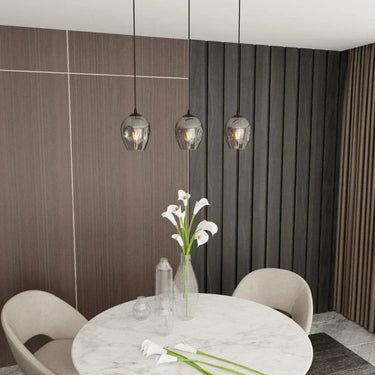 ISTAR 3-lichts hanglamp - Smoked glas