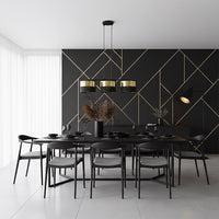Lux hanglamp 3-lichts goud zwart