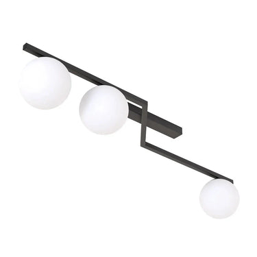 NATON 3-lichts plafondlamp - Wit glas
