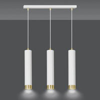 Emibig KIBO 3-lichts hanglamp - Wit metaal met gouden accenten - Mooier Thuis