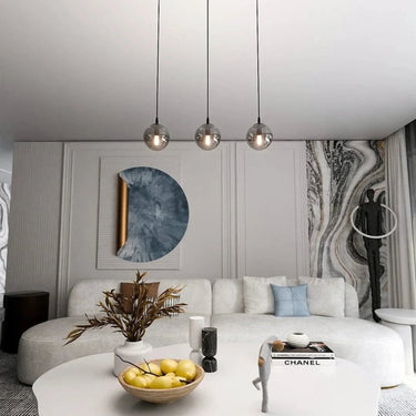COSMO 3-lichts hanglamp - Smoked glas