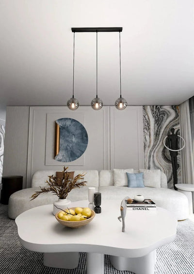 COSMO 3-lichts hanglamp - Smoked glas