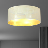 Aston plafondlamp 3-lichts wit goud