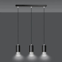 Emibig FUMIKO 3-lichts hanglamp - Zwart chroom - Mooier Thuis