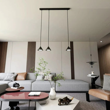 ELIT 3-lichts hanglamp - Zwart metaal