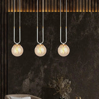GLAM 3-lichts hanglamp - Amber glas - Wit frame - afbeelding 2