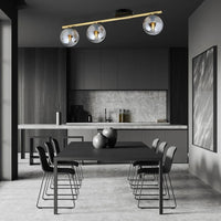 MONZA 3-lichts plafondlamp - Smoked glas - afbeelding 2