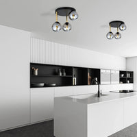 DOLCE 3-lichts plafondlamp - Smoked glas - afbeelding 2