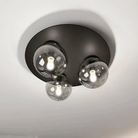 SOLAR 3-lichts plafondlamp - Smoked glas - afbeelding 2