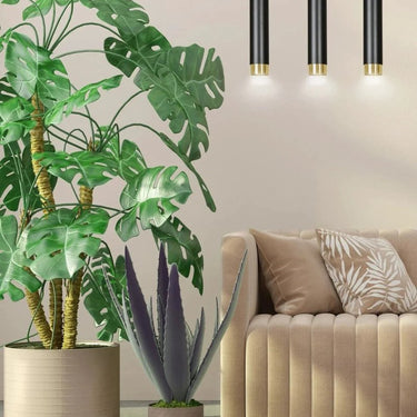 KIBO 3-lichts hanglamp - Zwart goud