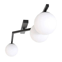 NATON 3-lichts plafondlamp - Wit glas - afbeelding 2