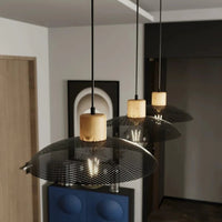 KOBE 3-lichts hanglamp - Zwart metaal hout - afbeelding 2