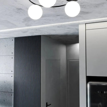 SOPRA 3-lichts plafondlamp – Wit/zwart
