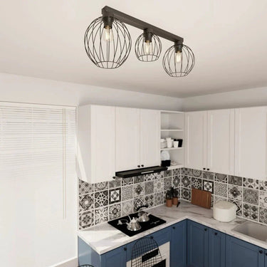 NEST 3-lichts plafondlamp – Zwart