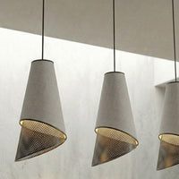 Moda hanglamp textiel 3-lichts grijs zwart