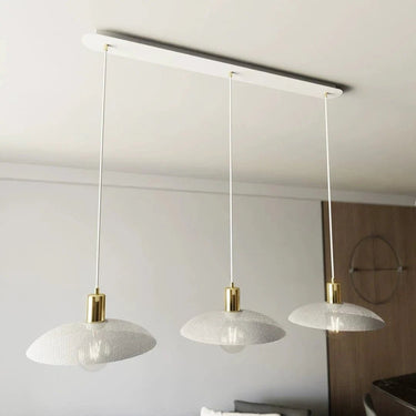 SPIRIT 3-lichts hanglamp - Wit goud accent