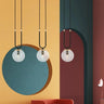 GLAM 3-lichts hanglamp - Helder glas - Zwart frame hanglamp met ronde bol - sfeervol in een Retro interieur