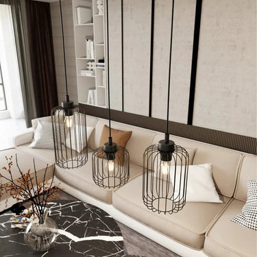 VANDER 3-lichts hanglamp – Zwart
