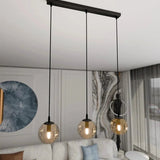 COSMO 3-lichts hanglamp - Amber glas hanglamp met ronde bol - bestellen bij Mooier Thuis
