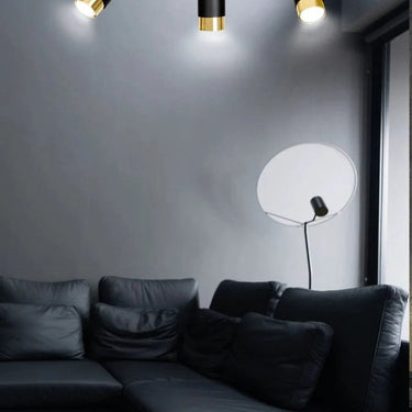 HIRO 3-lichts plafondlamp - Zwart goud