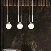 GLAM 3-lichts hanglamp - Wit glas - afbeelding 2