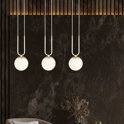 GLAM 3-lichts hanglamp - Wit glas