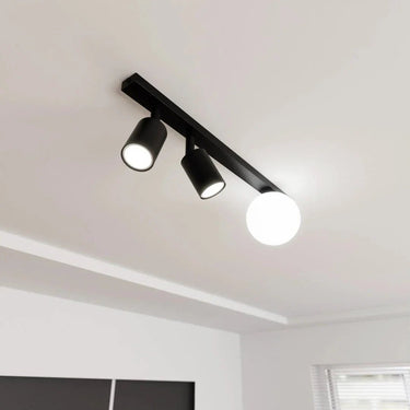 BASTER 3-lichts plafondlamp - Zwart frame