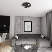 BOLX 3-lichts plafondlamp - Zwart - afbeelding 2