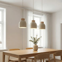 Vigo hanglamp hout 3-lichts mokka