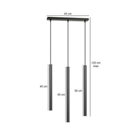 SELTER 3-lichts hanglamp - Zwart frame - afbeelding 2