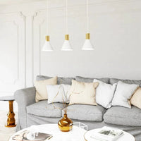 PINK 3-lichts hanglamp - Wit goud accent - afbeelding 2