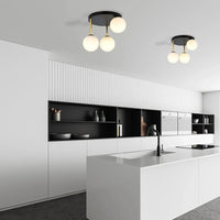 DOLCE 3-lichts plafondlamp – Wit/zwart - afbeelding 2