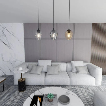 ISTAR 3-lichts hanglamp - Mix glas