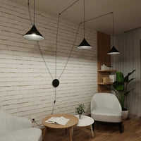 ABRAMO 3-lichts hanglamp - Zwart - afbeelding 2