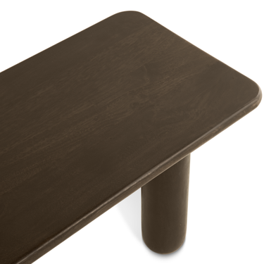 Eetbank Rondo - 220cm Donkerbruin