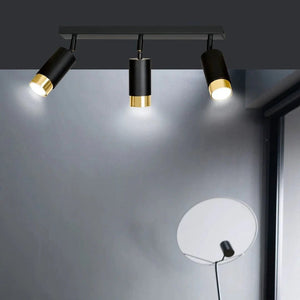 HIRO 3-lichts plafondlamp - Zwart goud