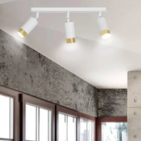 HIRO 3-lichts plafondlamp - Wit met gouden accenten plafondspots & spotbalken - afbeelding 5