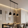 Mesi hanglamp hout 3-lichts zwart naturel hanglamp met lampenkap - afbeelding 5