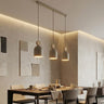 Mesi hanglamp hout 3-lichts mokka naturel hanglamp met lampenkap - afbeelding 5