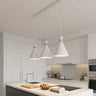 Zero hanglamp hout 3-lichts wit hanglamp met lampenkap - afbeelding 5