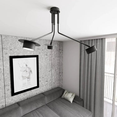 MIZU 3-lichts plafondlamp - Zwart
