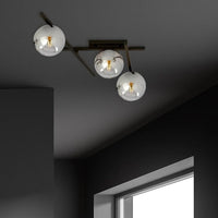 SMART 3-lichts plafondlamp - Smoked glas - afbeelding 2