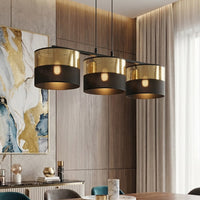 Lux hanglamp 3-lichts goud zwart hanglamp met lampenkap - afbeelding 7