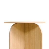 Bijzettafel Felix - Naturel Ø45