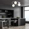SOPRA 3-lichts plafondlamp – Wit plafondlamp met ronde bol - afbeelding 10