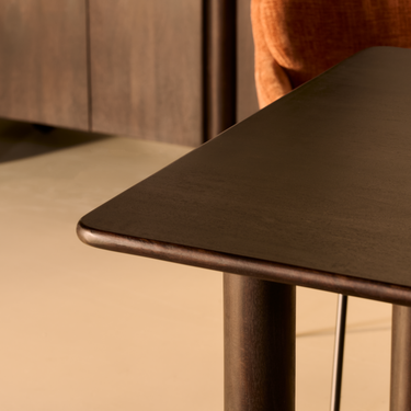 Eettafel Rondo - 200cm Donkerbruin