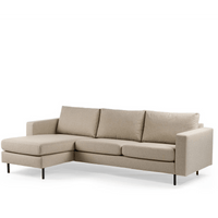 3-zits hoekbank L+R - Dillon Beige - Mooier Thuis