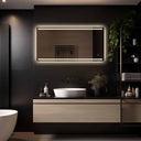 Rechthoekig badkamerspiegel Felix 120×70 cm met LED-verlichting rondom