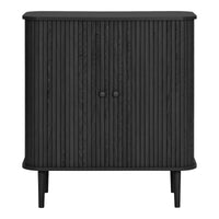 Nikko Dressoir Zwart met Ribbelfront 80 cm