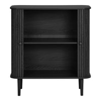 Nikko Dressoir Zwart met Ribbelfront 80 cm